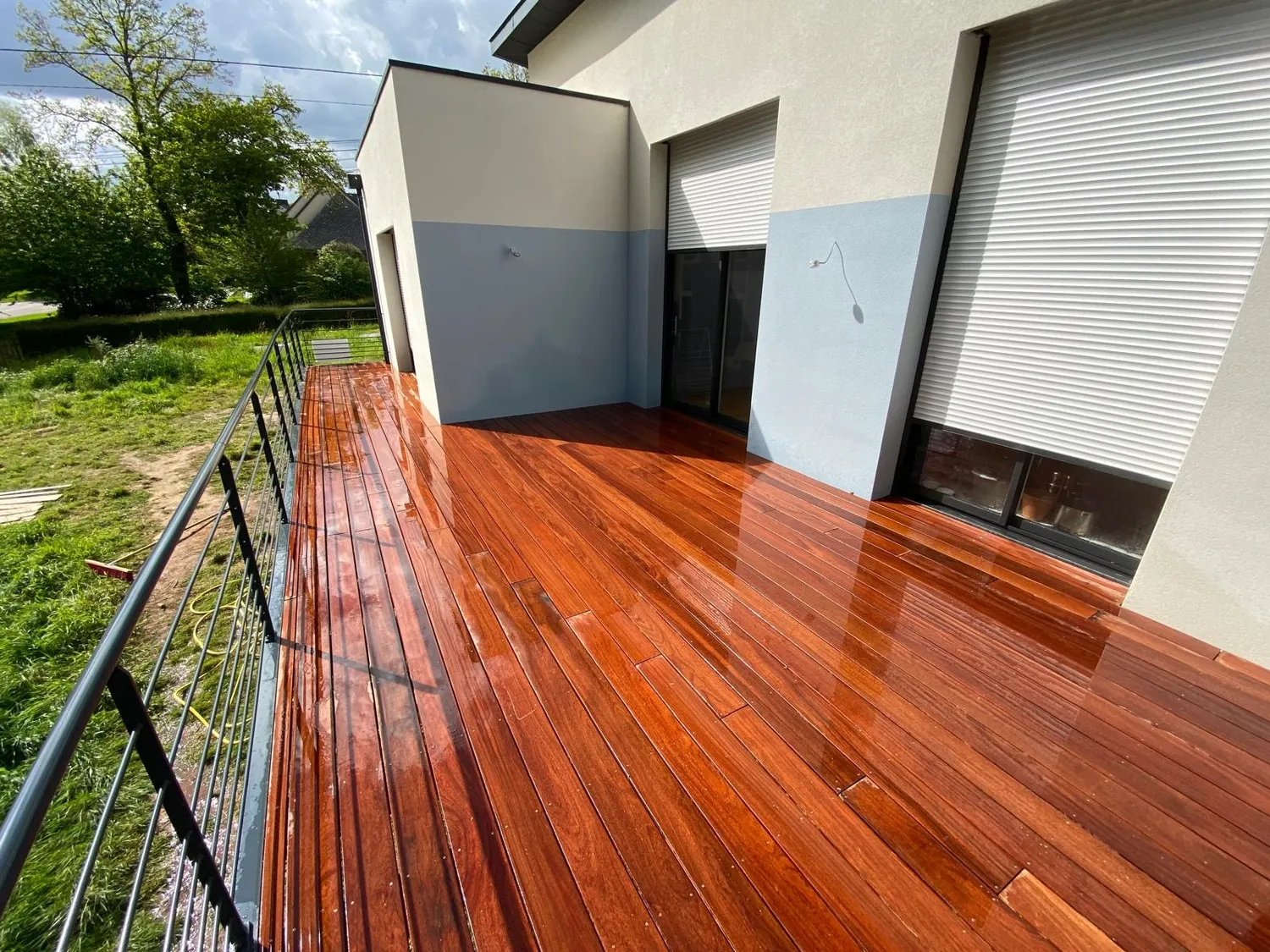 installation de pergola bioclimatique cintre