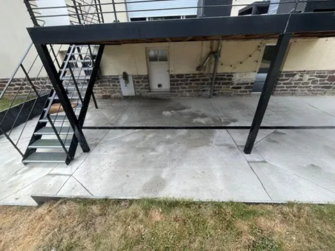 installation de piscine cintre