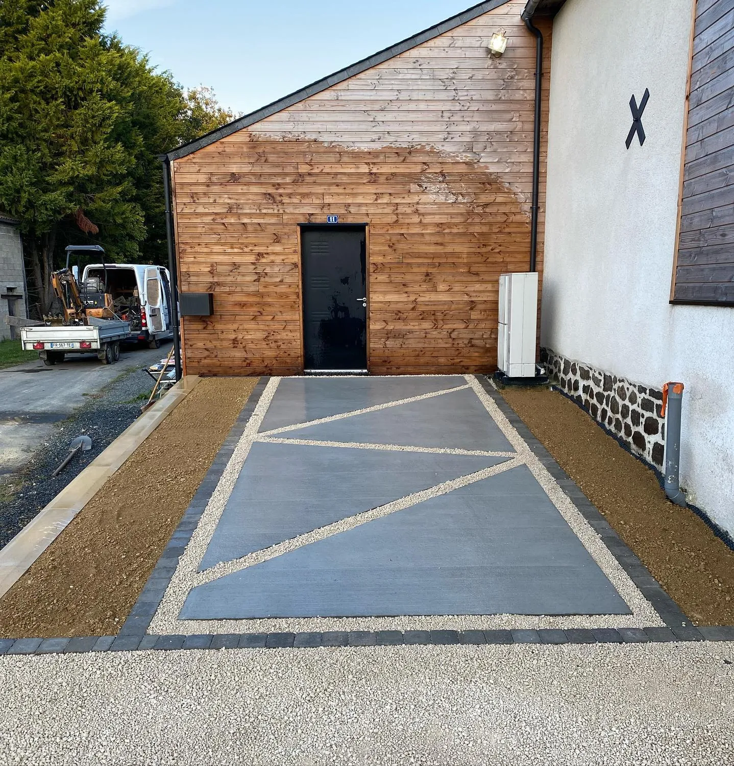 installation de piscine cintre
