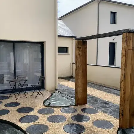pavé terrasse jardin à Betton - image 2