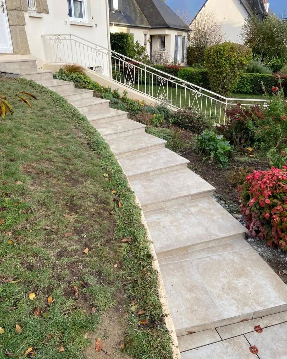 pave terrasse jardin betton