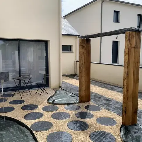 pavé terrasse jardin à Bruz - image 2