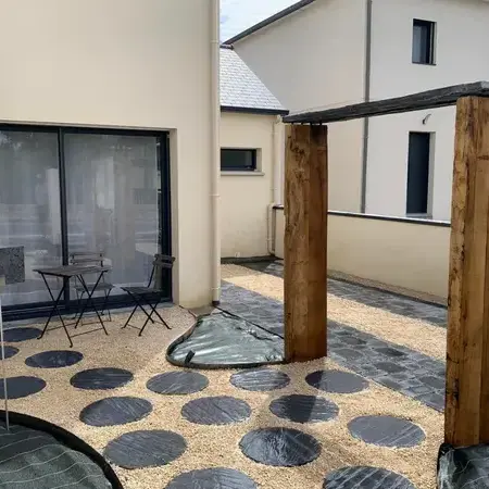 pavé terrasse jardin à Mordelles - image 4