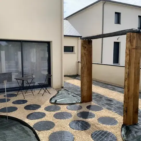 pavé terrasse jardin Rennes-1