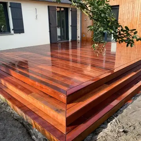 pavé terrasse jardin à Saint-Grégoire - image 3