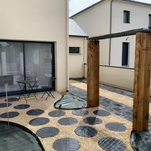 pose de terrasse en bois à Chavagne - image 4