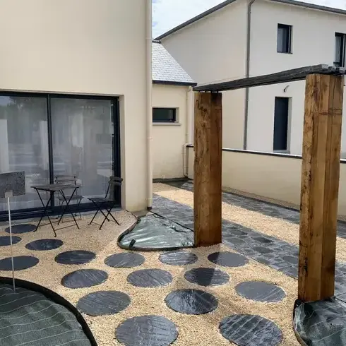 pose de terrasse en bois Cintré-1