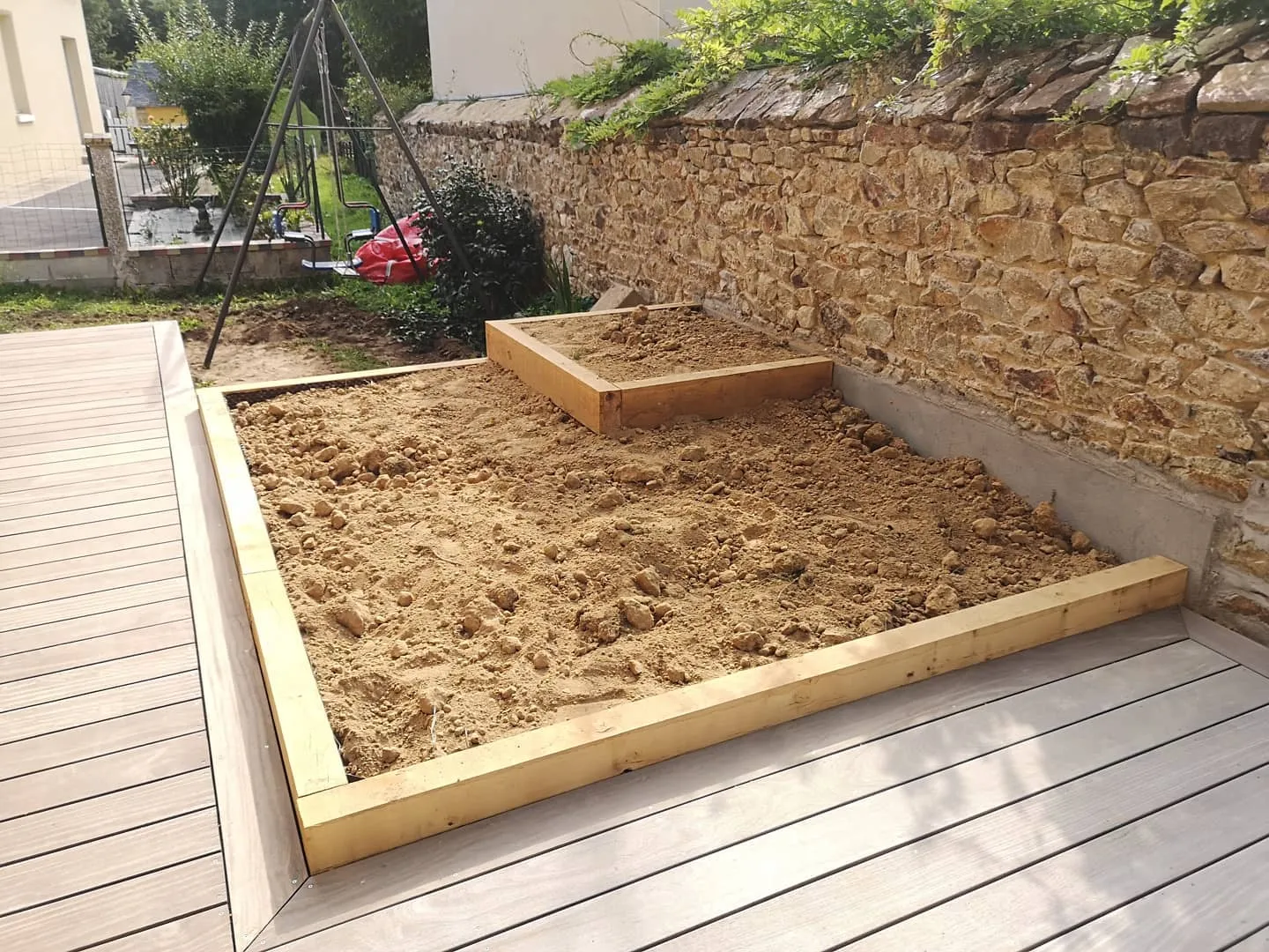 pose de terrasse en bois mordelles